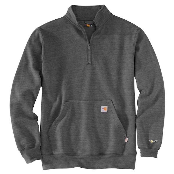 Carhartt Men's TS5028 M FR Frce Lse Fit MW QZip S L TLL Pullover Loose Black Heather TS5028-FRM / 105028-013LTLL - main
